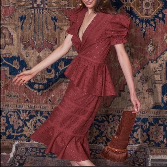 Johanna Ortiz - Dandyism Spice Midi Dress - Picture 3 of 8